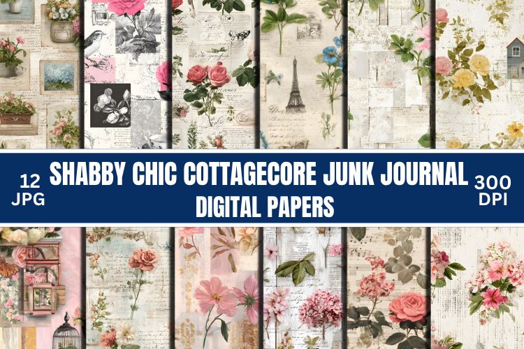 Shabby Chic Cottagecore Junk Journal