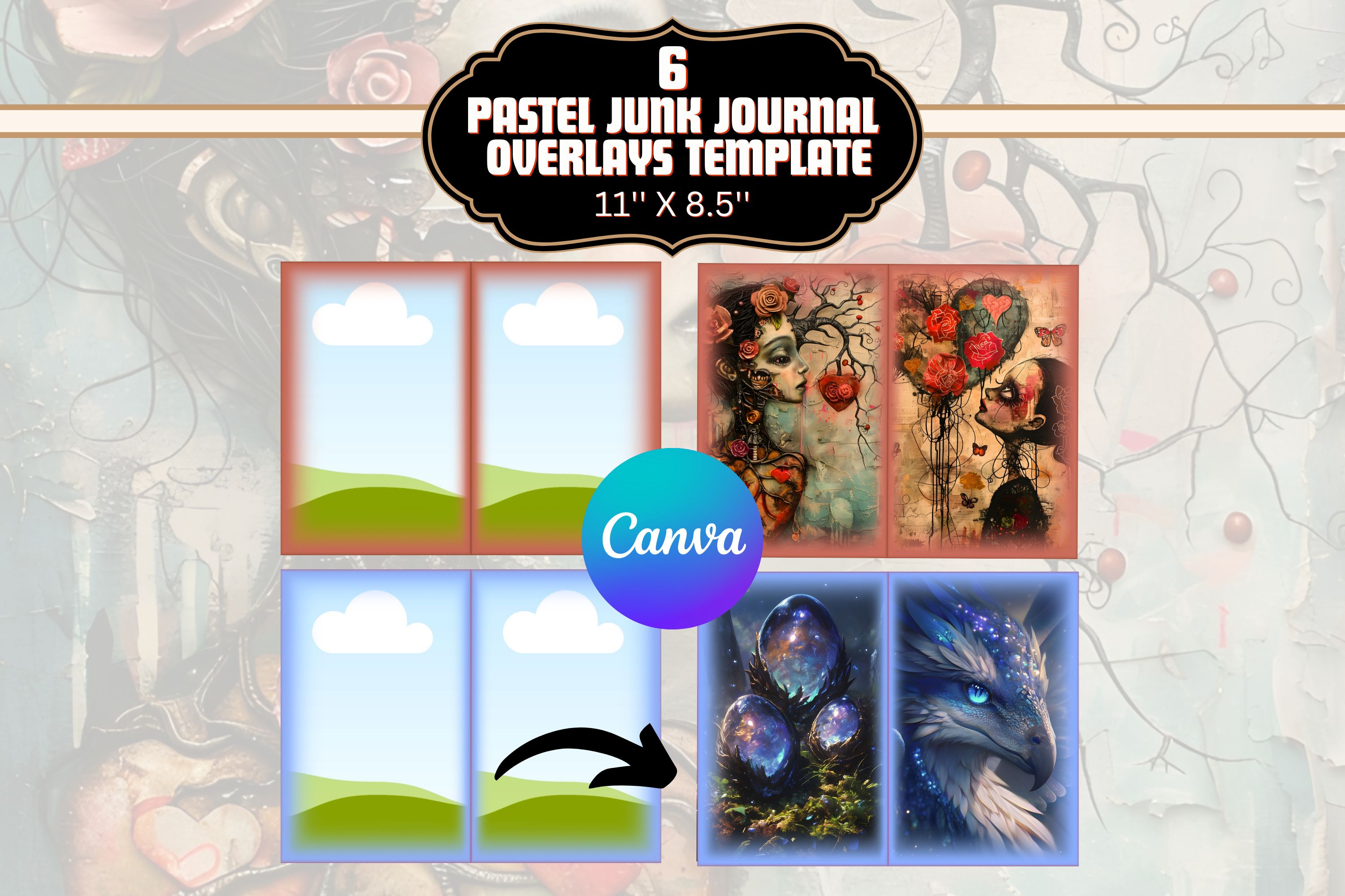 Pastel Canva Junk Journal Template