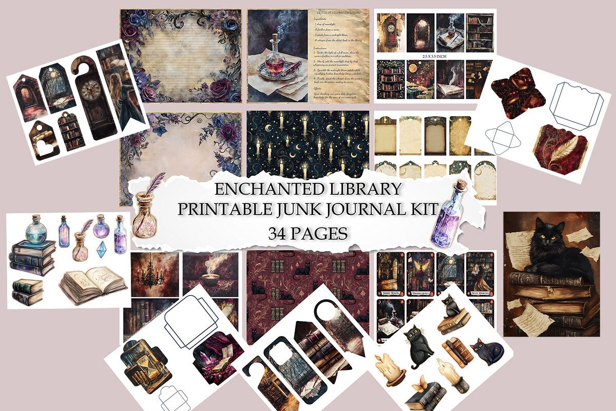 Enchanted Library Junk Journal Kit